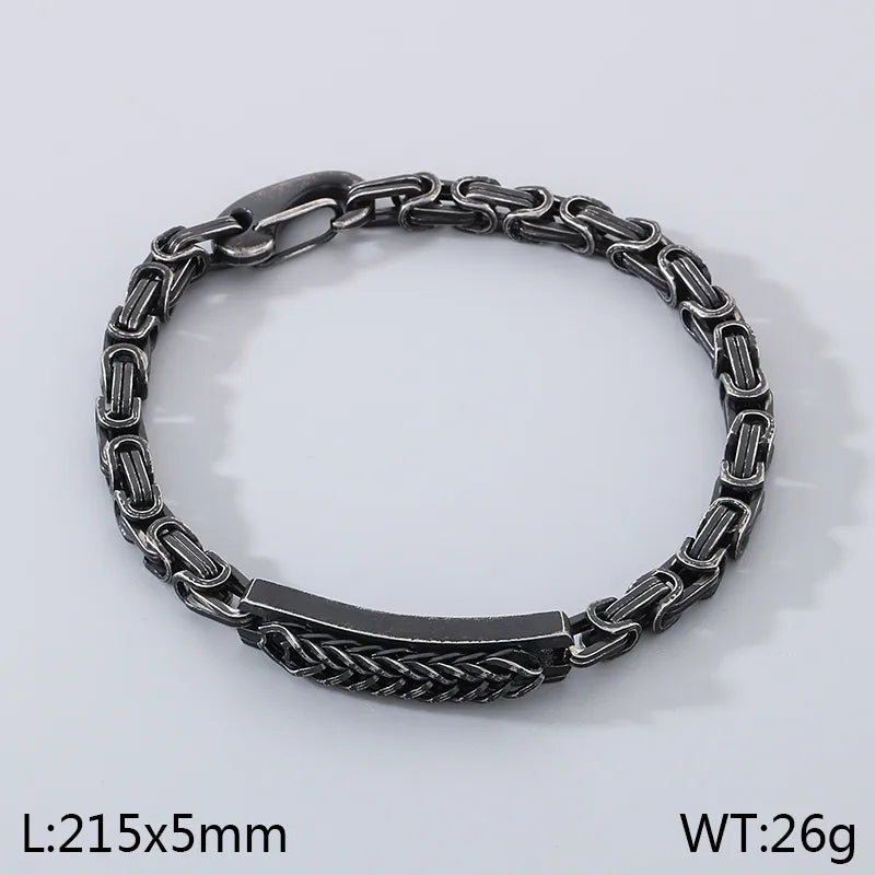 Simple Style Geometric 304 Stainless Steel  Bracelets In Bulk