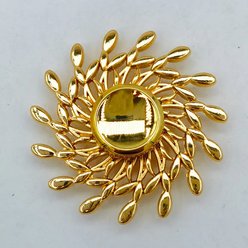 creative zinc alloy bronze hand spinner finger rotating decompression toy