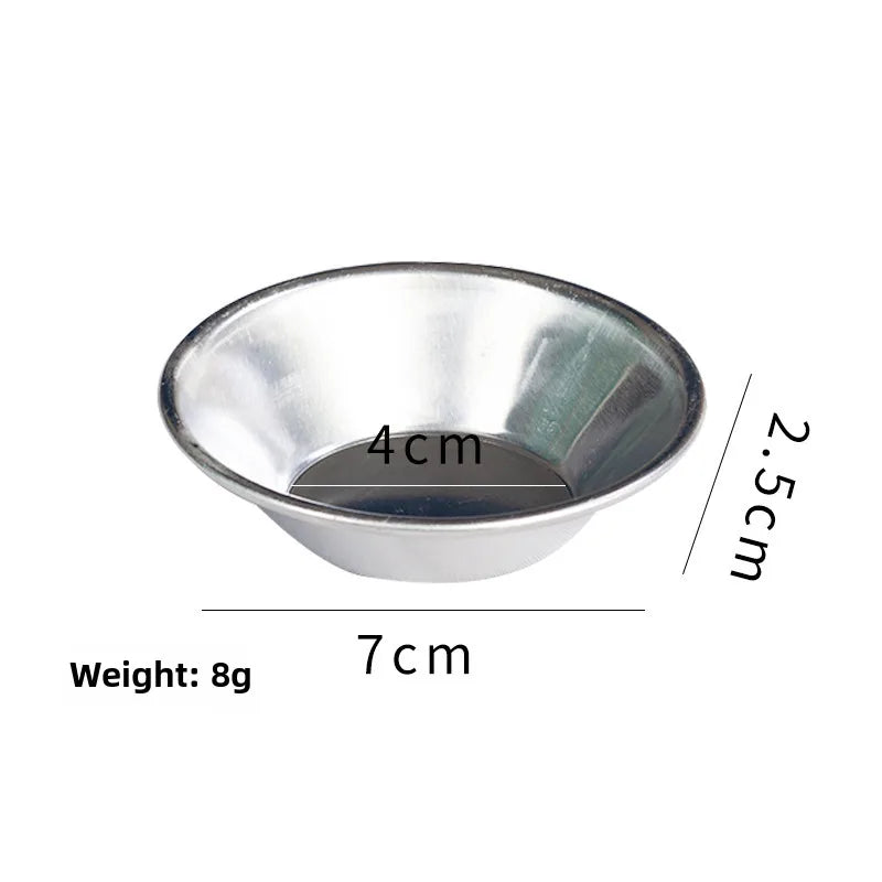 Egg tart mold disposable tin foil egg tart holder aluminum foil Portuguese egg tart base holder 100 pieces of egg tart cup cake mold