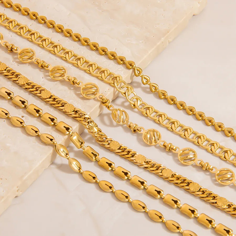 Elegant Glam Luxurious Infinity 304 Stainless Steel 18K Gold Plated Bracelets In Bulk