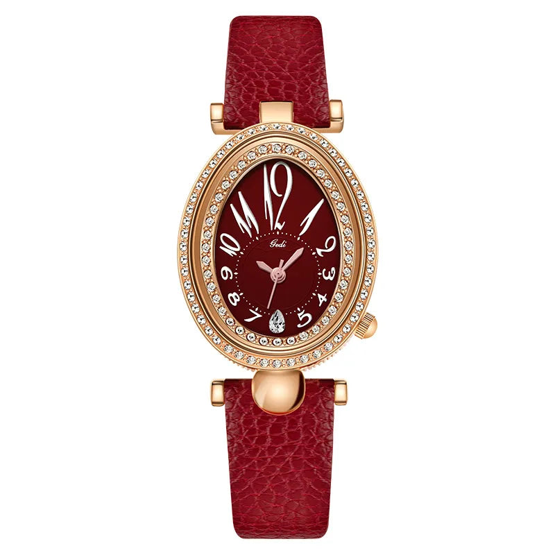 Simple Style Solid Color Buckle Quartz Watch Women's Watches