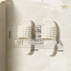 Glacier Pattern Bathroom Sucker Slipper Rack Toilet Non-perforated Wall-mounted Shoes Storage Rack Rack for Toilet