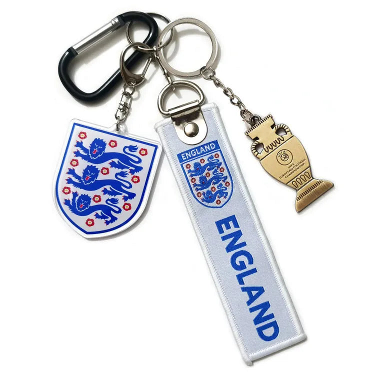 Modern Style Vocabulary Words/Name National Flag Acrylic Alloy Cloth Unisex Spring Ring Trigger Clasp Closure Keychain