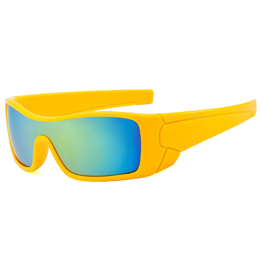 elegant simple style gradient color solid color pc square full frame men's sunglasses