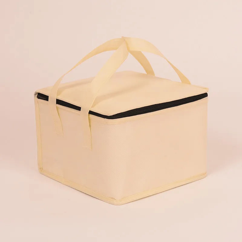Birthday cake insulation bag takeaway special aluminum foil portable non-woven insulation bag large capacity insulation bag wholesale