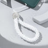 Glass Oval Simple Style Keychain Phone Accessories
