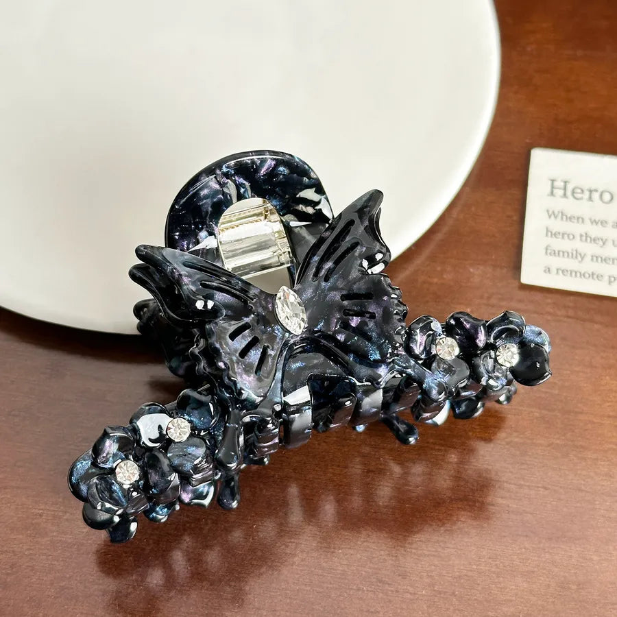 Dove High-End Diamond Butterfly Hair Clip Medium Size Versatile Hair Accessories For Women Acetate Material Hair Grips Tail Clips