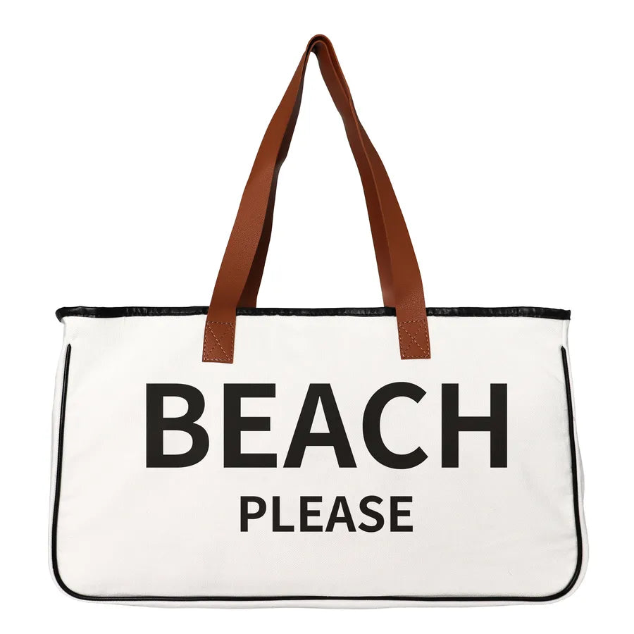 women's fashion letter canvas shopping bags