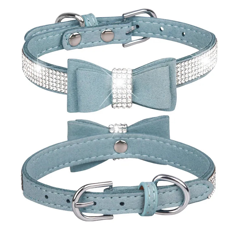 1 Piece All Seasons Simple Style Classic Style Microfiber Solid Color Pet Collar