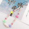 Cute Heart Shape Arylic Bag Pendant Mobile Phone Chain