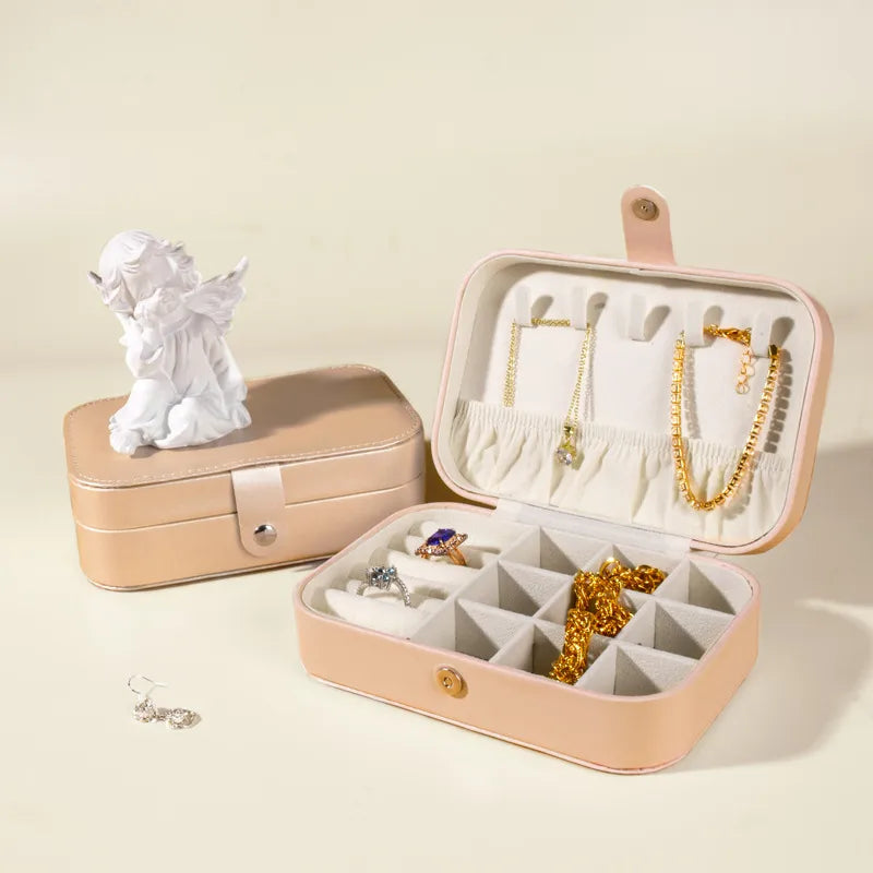 1 Piece Pu Leather Elegant Simple Style Daily Date Solid Color Jewelry Boxes