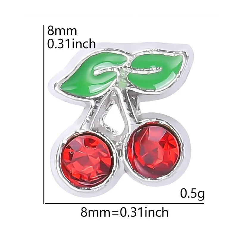 20 PCS/Package Alloy Color Block Pendant