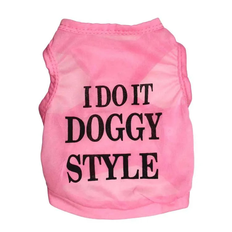 Casual Polyester Letter Pet Clothing