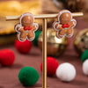Christmas Theme Alloy Ear Cuff Drop Earrings  New Products Small Pendant Diy Accessories Christmas Hat