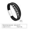 Retro Punk Geometric Knot Pu Leather Alloy Men's Bangle