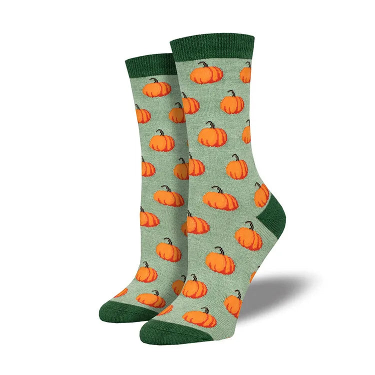 New Halloween Creative Funny Pumpkin Jacquard Tide Socks for Men and Women Couple Socks