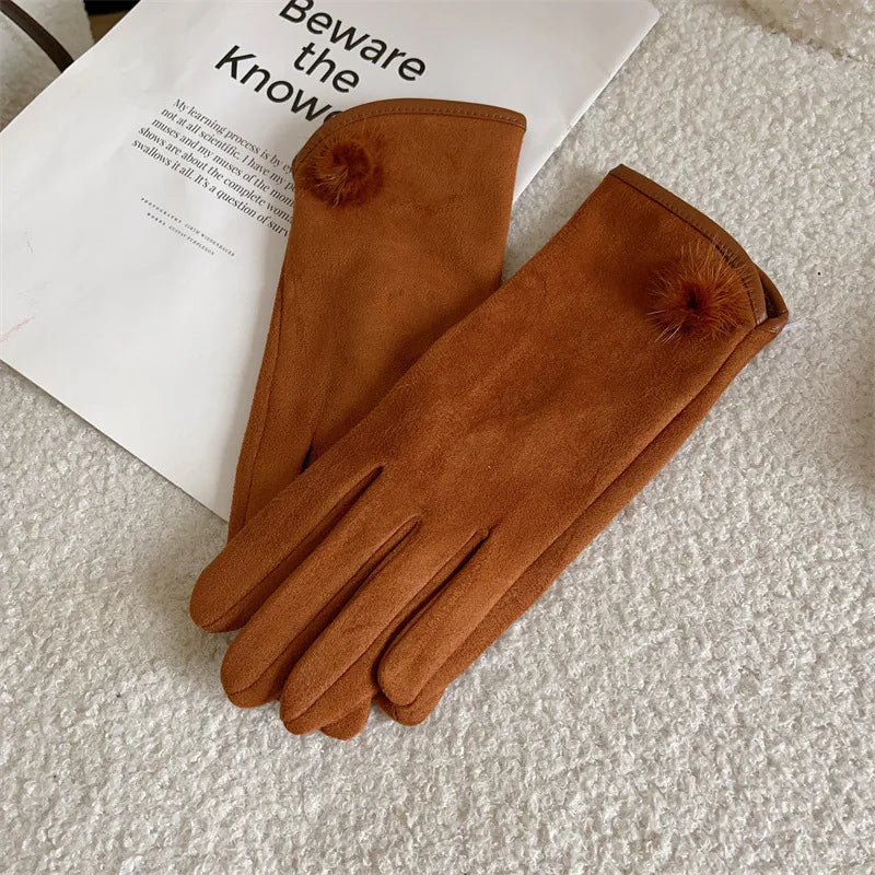 Women's Casual Elegant Simple Style Solid Color Gloves