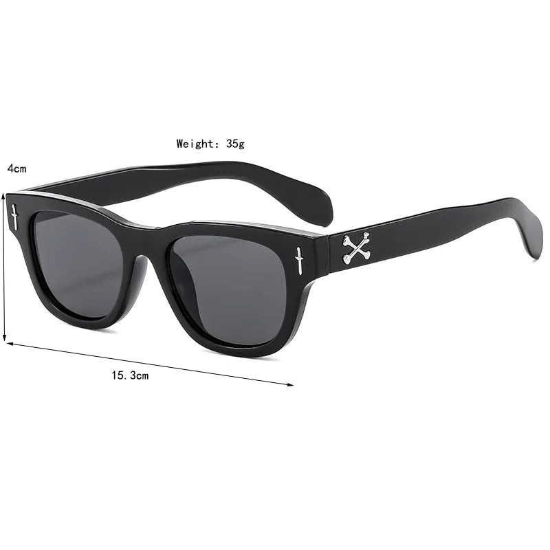 Casual Hawaiian Letter Pc Resin Square Full Frame Women's Sunglasses