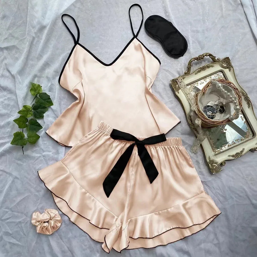 Pure Desire  Style Sexy Lingerie Set Women's Fun Sleepwear Three-Point Net Shirt Women's Underwear
