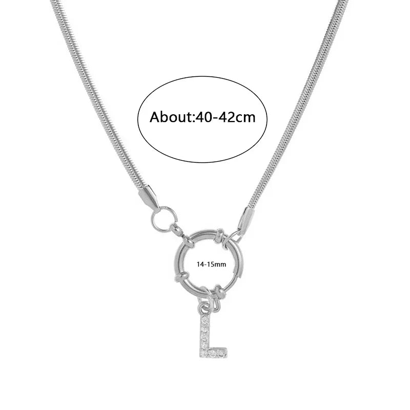 Wholesale Jewelry Vacation Classic Style Pentagram Heart Shape 302 Stainless Steel 18K Gold Plated snake chain Pendant Necklace