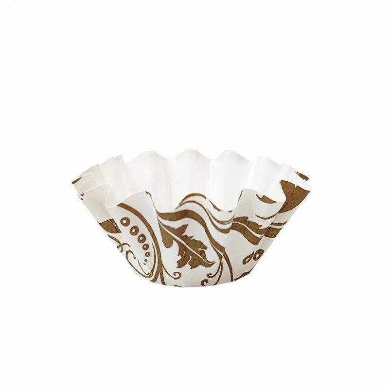 simple style solid color paper cake cups