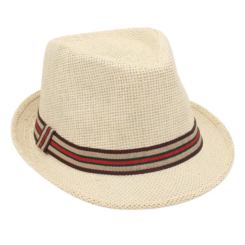 Unisex Basic Vacation Solid Color Big Eaves Straw Hat
