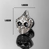 1 Piece Halloween Vintage Style Simple Style Cool Style Cat Skull Eagle 316 Stainless Steel  Ear Studs