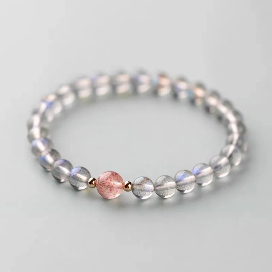 Freshwater Pearl Mixed materials Rose Quartz Beaded Bracelets