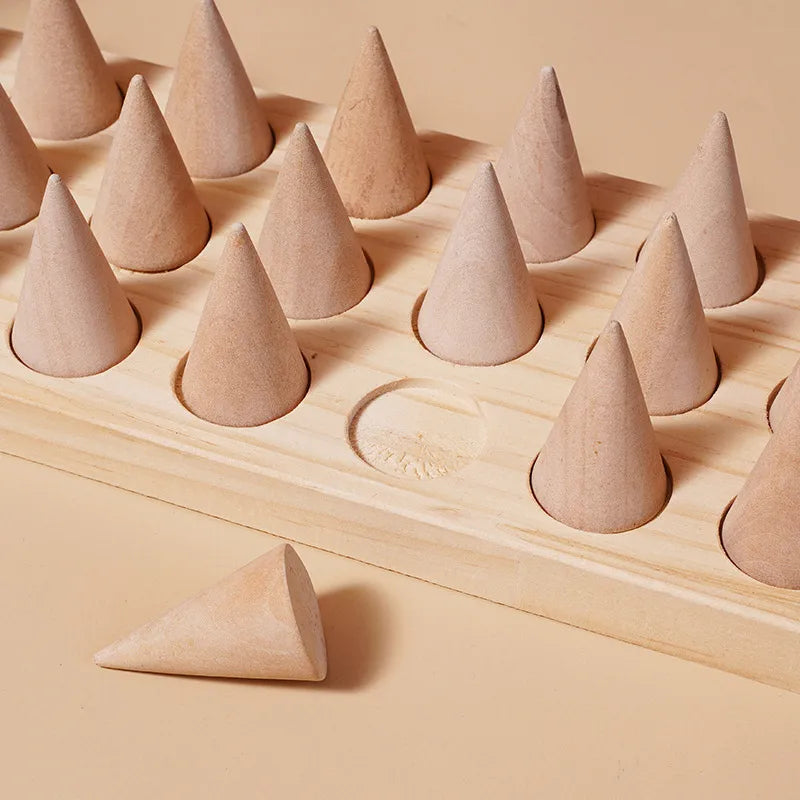 Simple Style Solid Color solid wood Jewelry Display