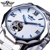 Classic Style Solid Color Butterfly Double Snap Buckle Mechanical Watch Men's Watches