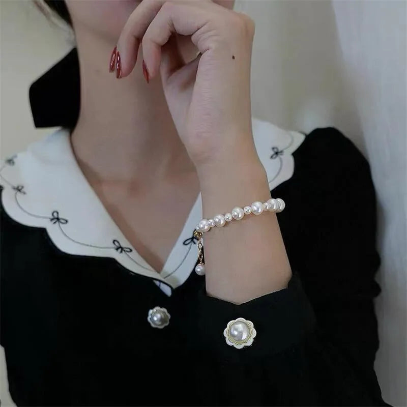 Beaded Chain Bracelets Elegant Simple Style