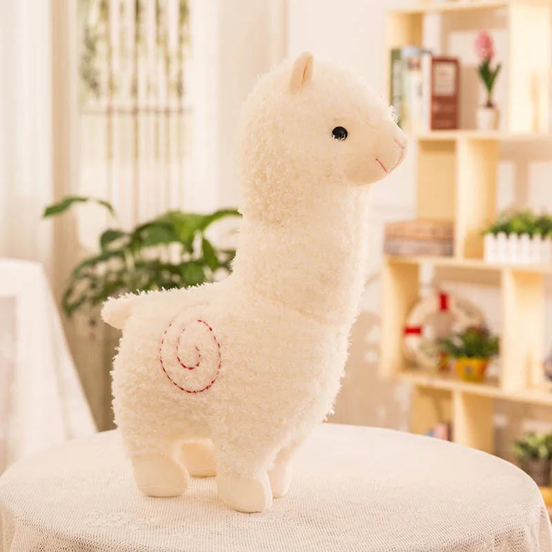 Creative Alpaca Doll Plush Toy Realistic Small Lamb Pillow Internet Famous Sheep Doll Grass Horse Mythical Birthday Gift