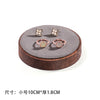 Walnut Round Bracelet Display Stand Chain Bracelet Tray Jewelry Accessory Show Props Solid Wood Hand Chain Display Plate