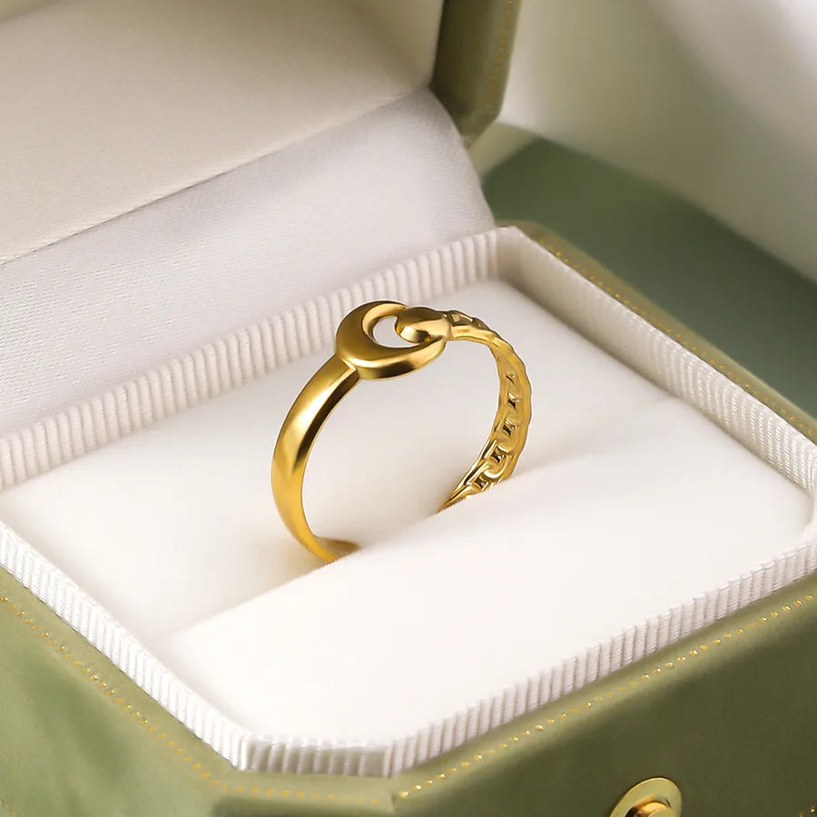 Wholesale Jewelry IG Style Elegant Retro Geometric Leaf Heart Shape 304 Stainless Steel Plating Open Rings