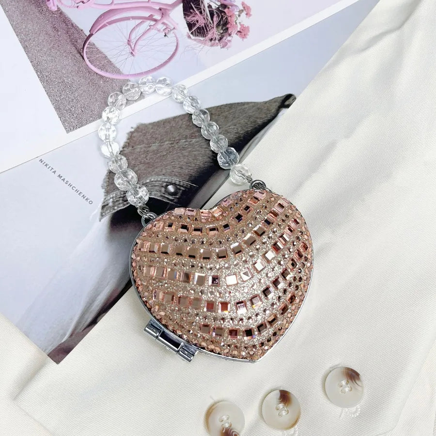 Women's Mini Acrylic Heart Shape Streetwear Heart-shaped Magnetic Buckle Shoulder Bag Handbag