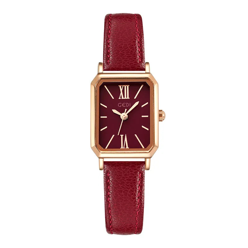 Simple Style Solid Color Buckle Quartz Watch Women's Watches