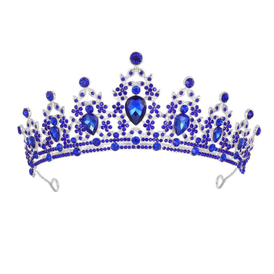 Fashion Women'S Crown Alloy Inlay Rhinestones Crown