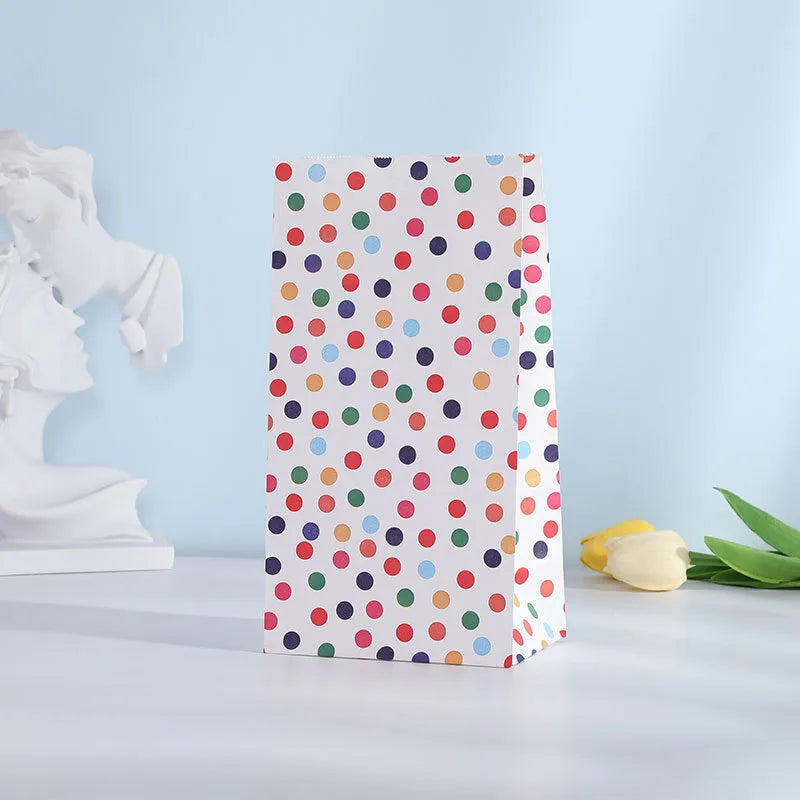 valentine's day cute stripe butterfly kraft paper party gift bags