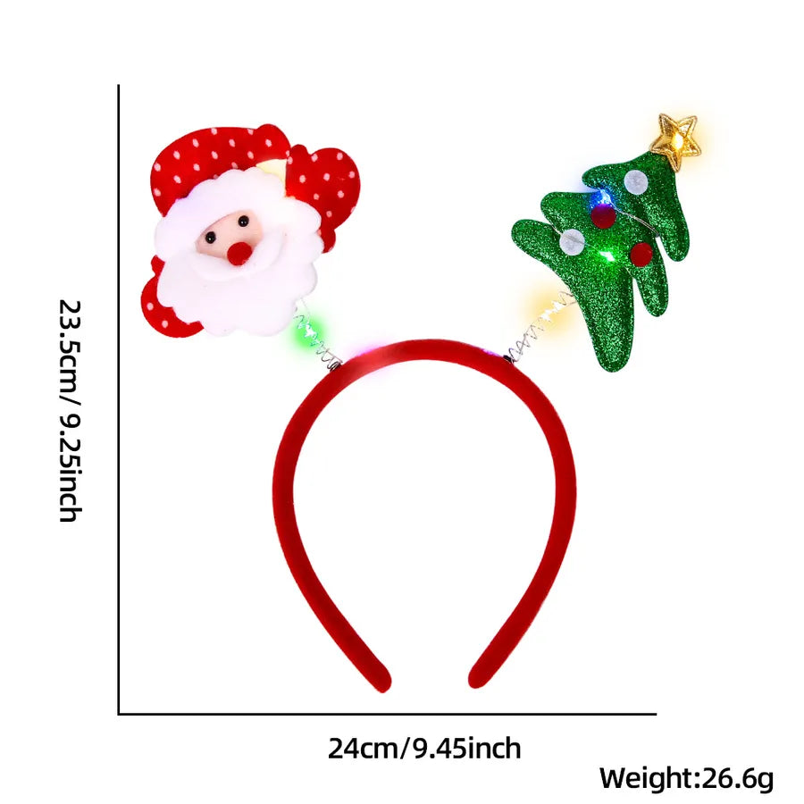 Christmas Cartoon Style Cute Bow Knot Antlers Plastic Party Festival headband
