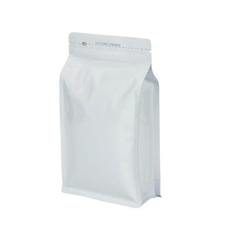 Tea nut leisure food aluminum film Eight-side sealing bag self-standing packaging candy fried goods self-standing zipper packaging bag