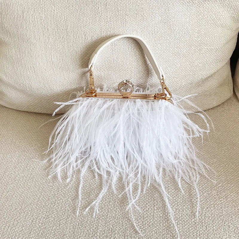 women's medium spring&summer plush fashion handbag