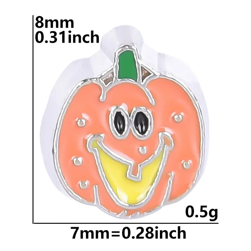 20 PCS/Package Alloy Color Block Pendant