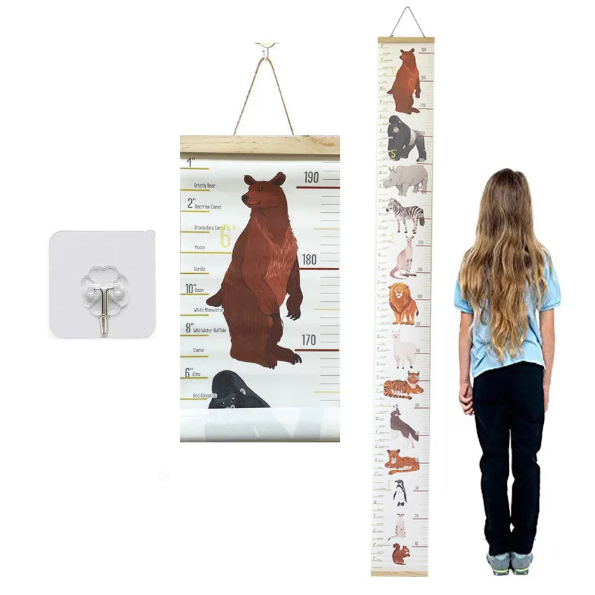 cartoon style animal wood pine pendant artificial decorations