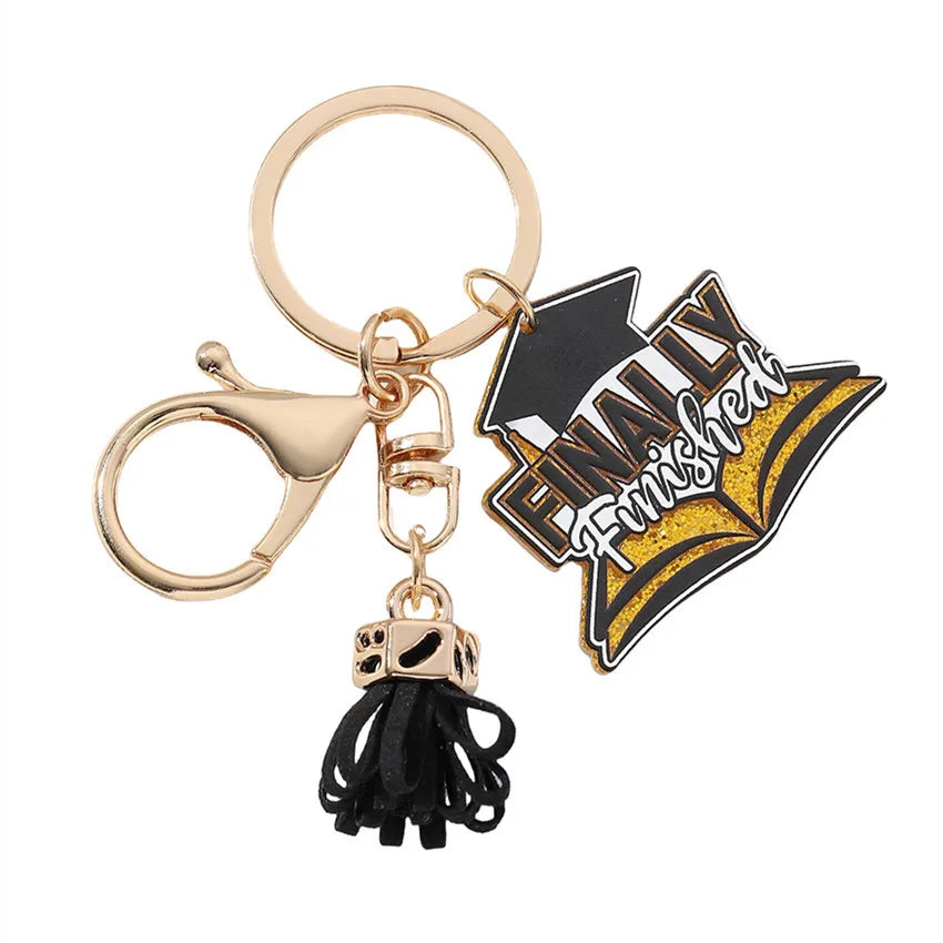 Simple Style Book Letter Star Arylic Unisex Keychain