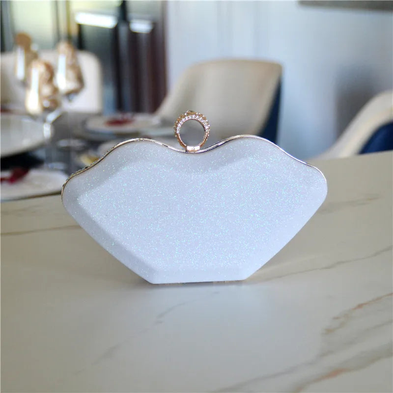 Women's Medium Rhinestone satin Solid Color Elegant Streetwear Square Lock clasp Evening Bag