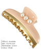 EManco  New Classic High-End Pearl Claw Clip Elegant Hairpin Hair Claw Ins Style Shark Clip