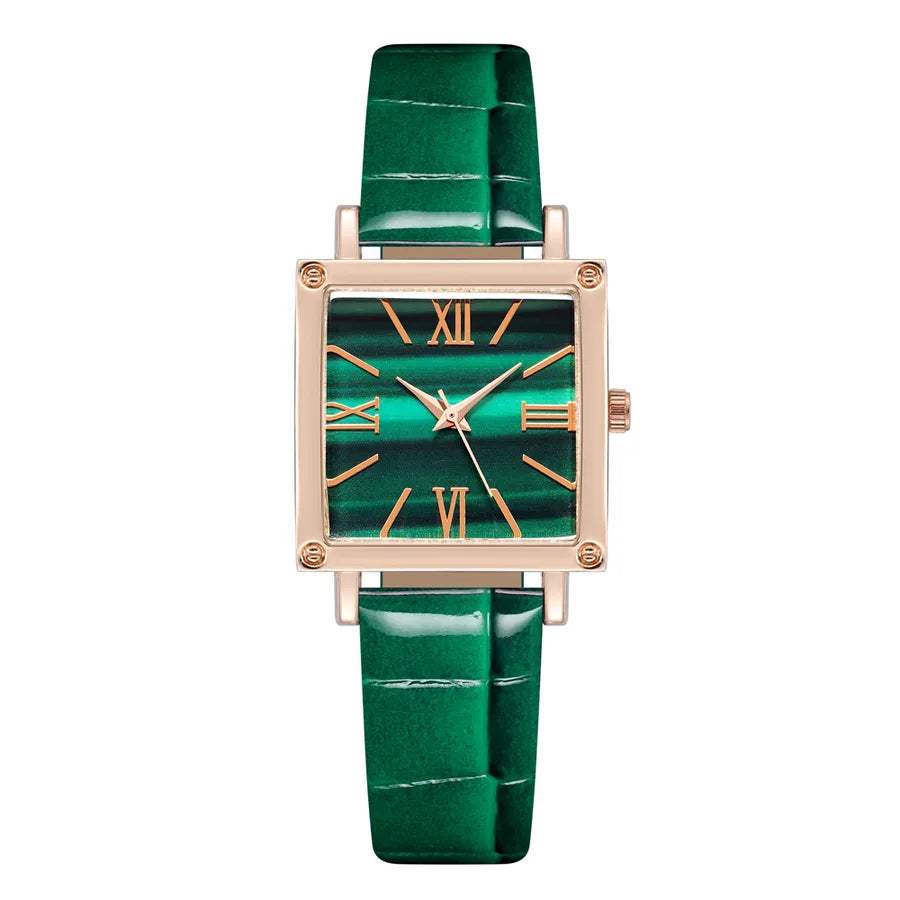 Simple Style Solid Color Buckle Quartz Women's Watches
