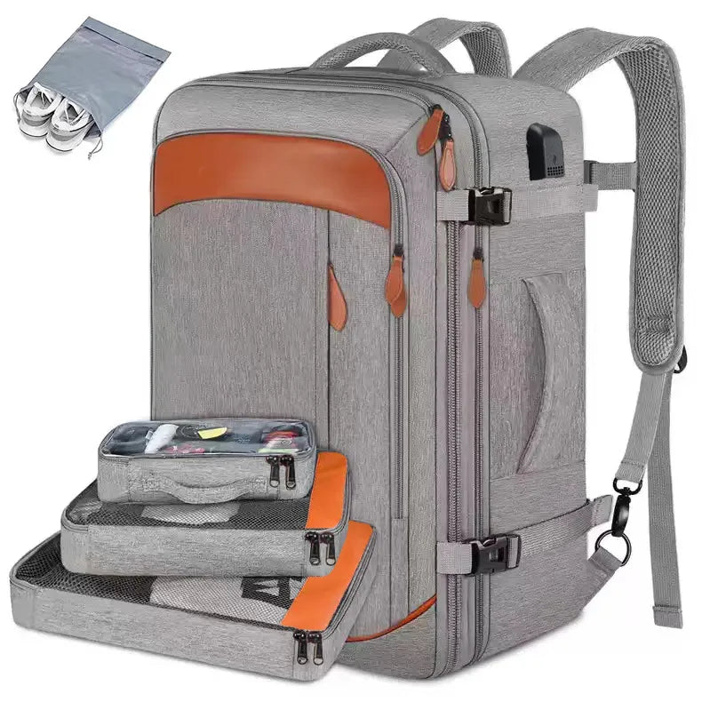 new men's and women's multi-functional waterproof computer backpack large capacity business backpack multi-piece storage bag