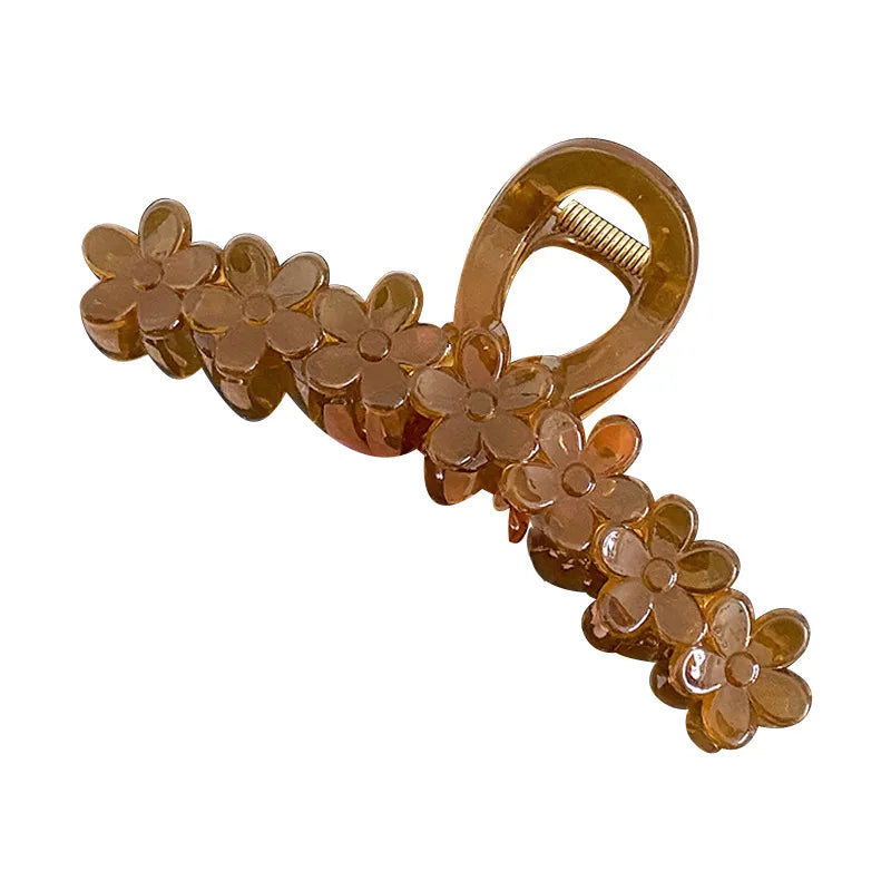 ig style flower resin hair claws
