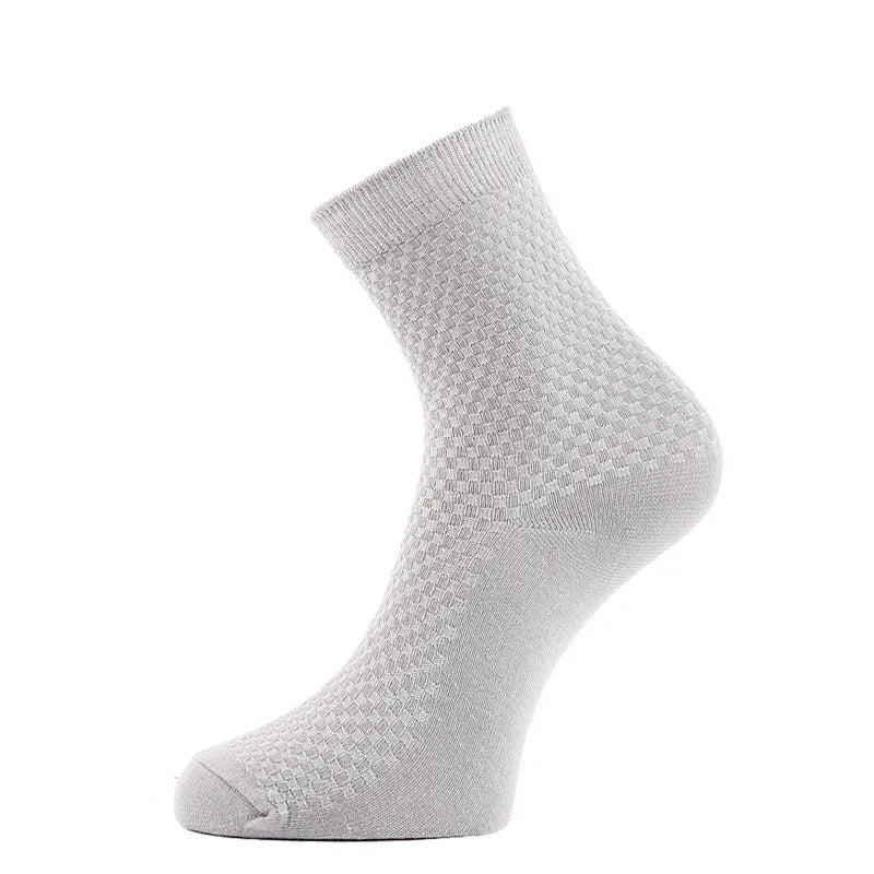Socks black men's bamboo fiber men's socks socks short tube business casual spring and autumn